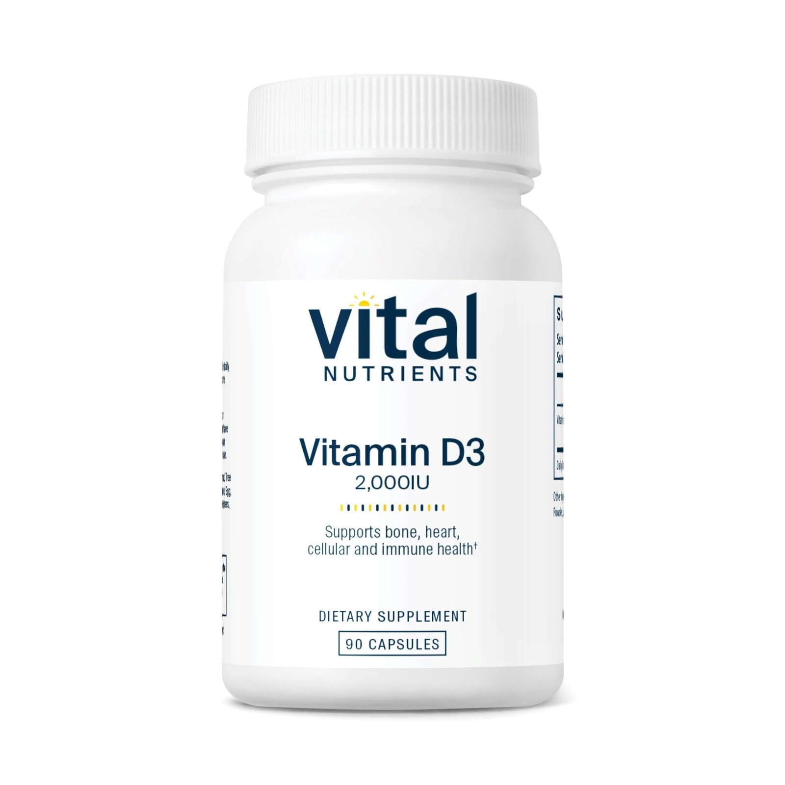 Vital Nutrients Vitamin D 2000 IU | Vitamin D3 Supplement | Healthy Bones,