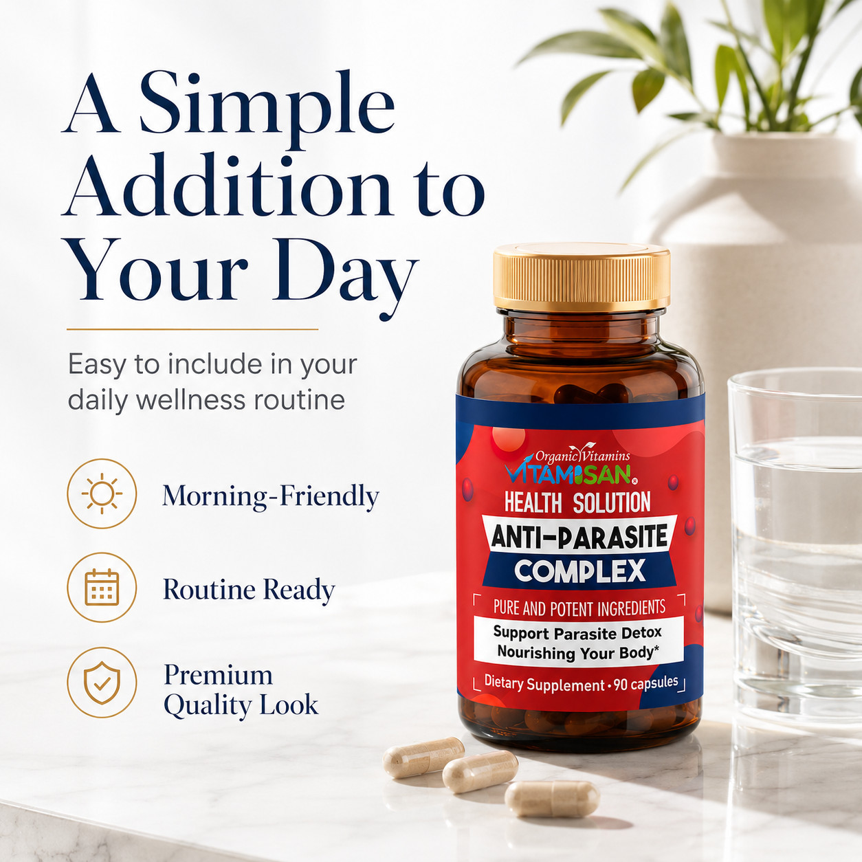 Parasite Binder Capsules 90 Caps – Detox Support, Natural Cleanse Aid