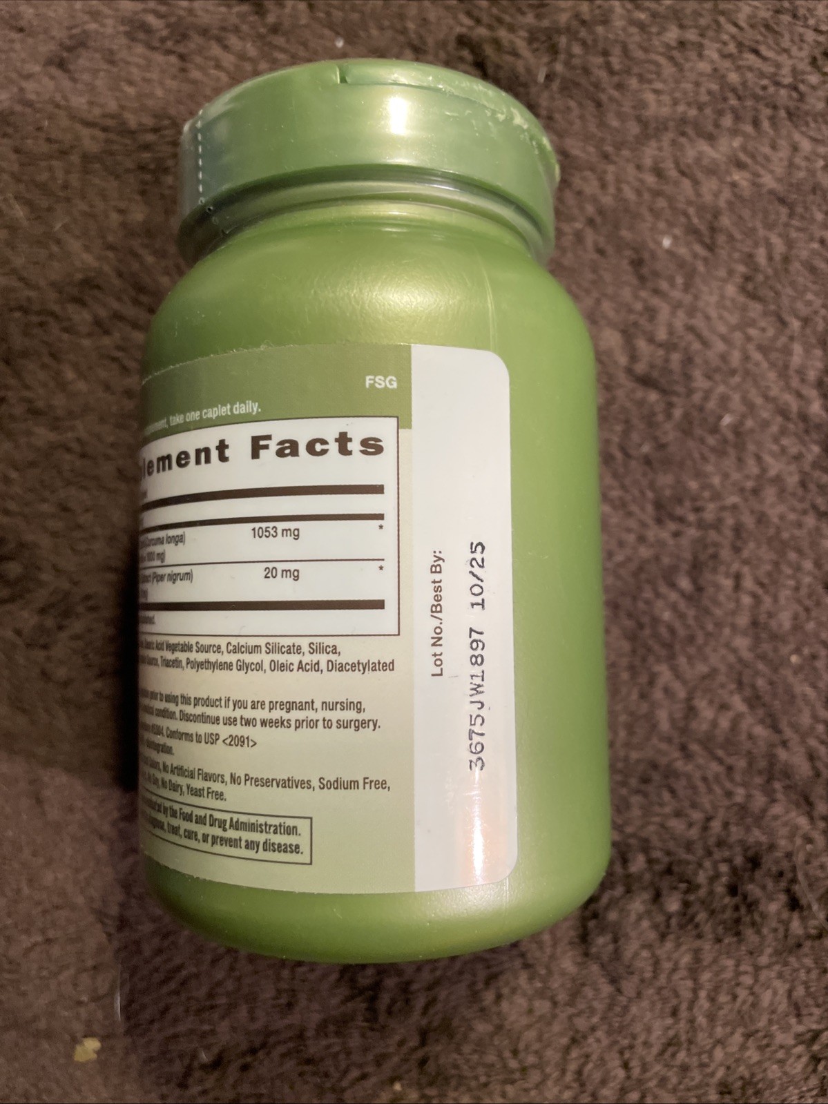 Turmeric Curcumin 1000mg Extra Strength – 60 Caplets Exp 10/2025