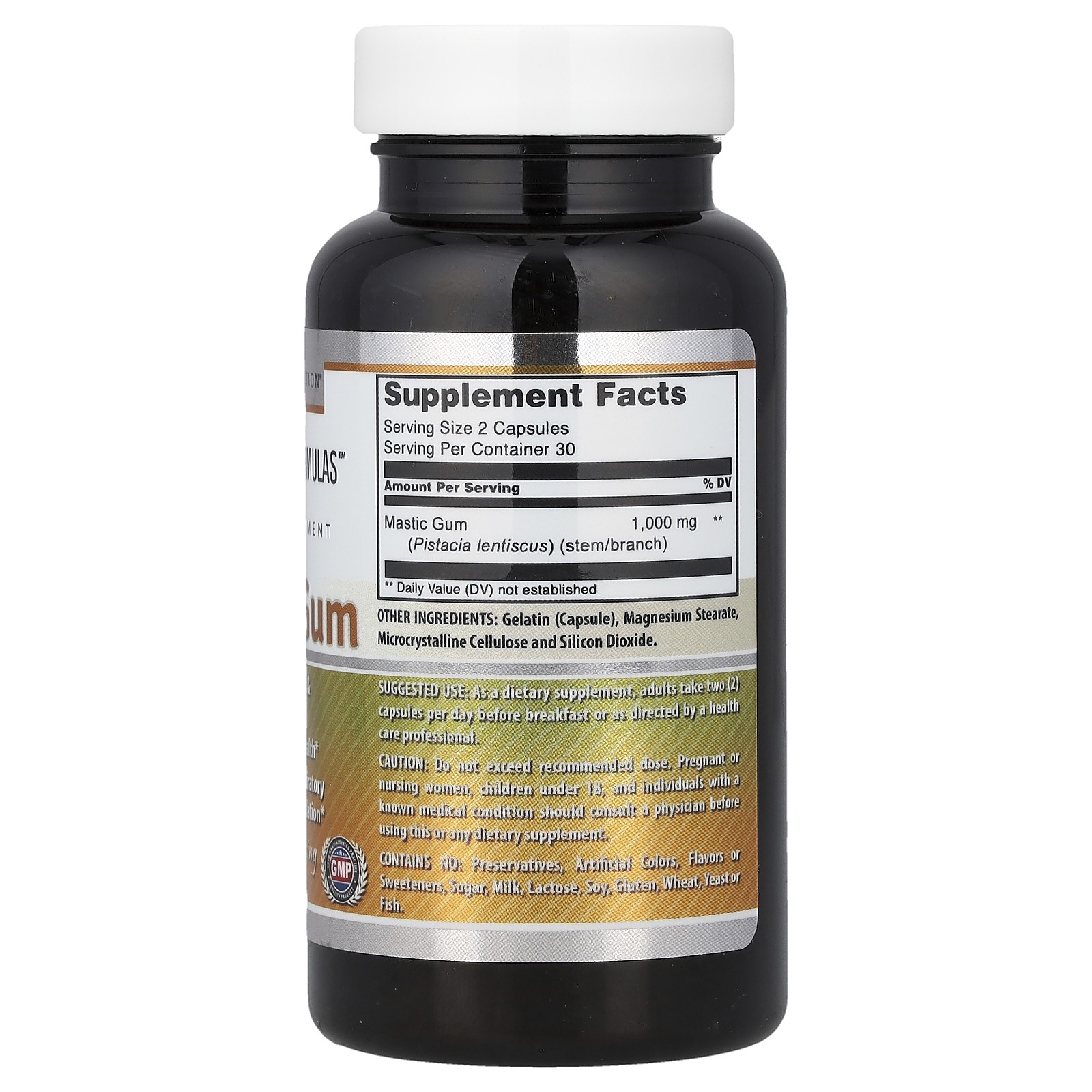 Mastic Gum, 60 Capsules (500 mg per Capsule)