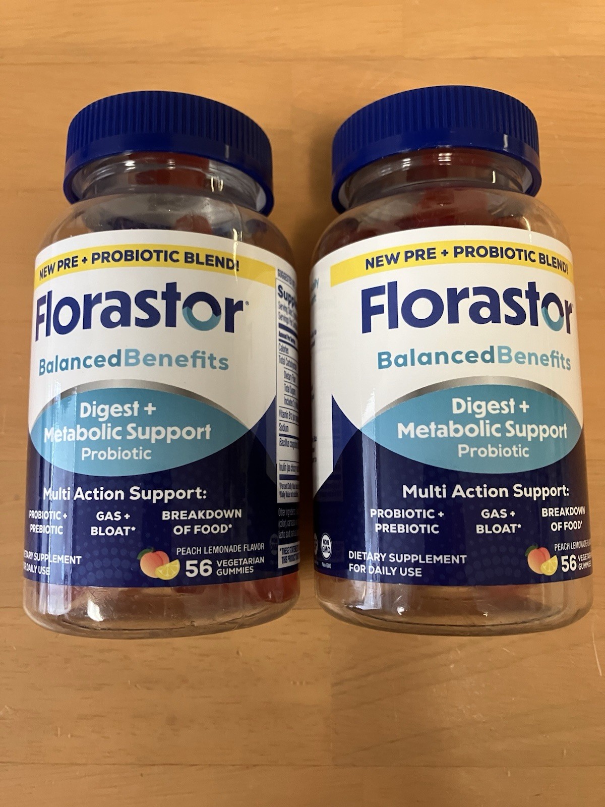 2 Pk, Florastor Balanced Benefits Metabolic Support Probiotic, 112 Gummies total