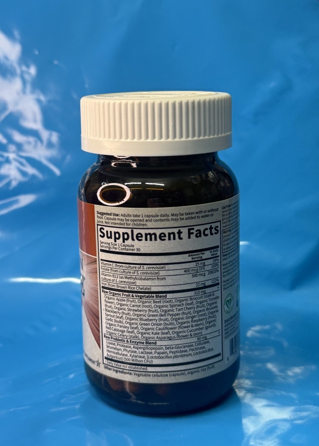 Garden of Life Vitamin Code RAW IRON 30 Vegan Capsules EXP 01/2026 NEW NO BOX