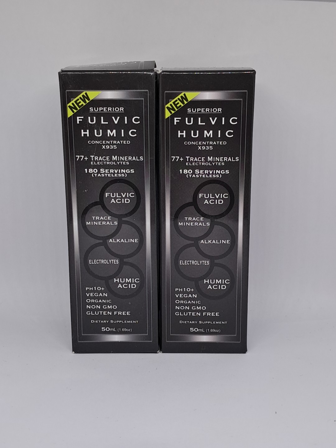 Lot Of 2 Superior Fulvic Humic 1.69oz Exp 06/2025