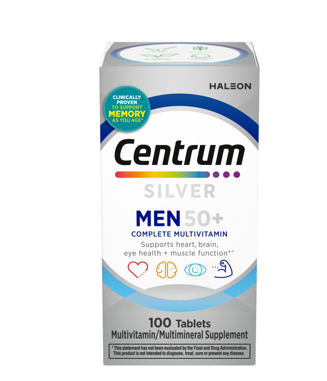 Centrum Silver Men 50+ Multivitamin with Vitamin B & D3 100 Tablets