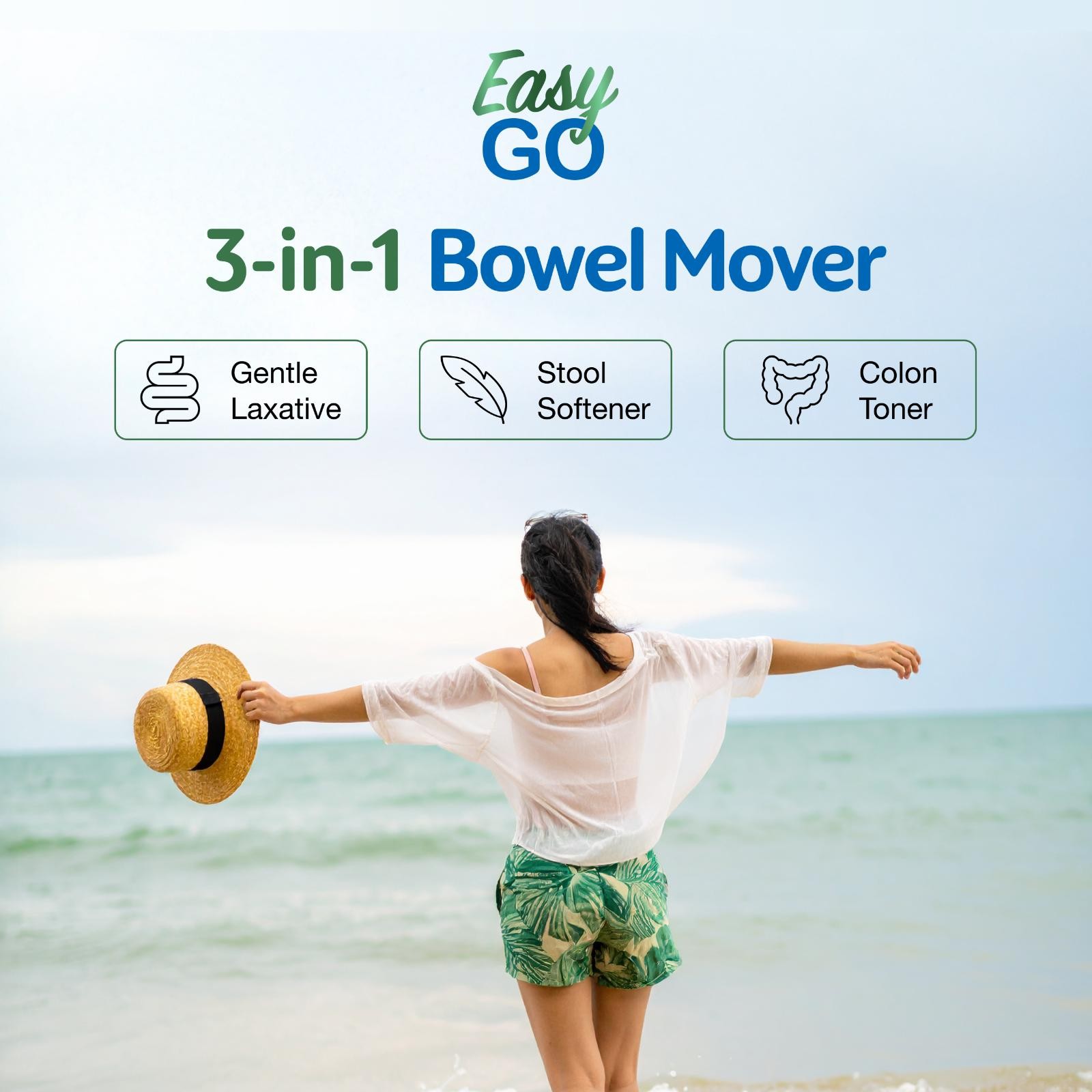 Simply Herbs Easy Go Bowel Mover – Colon Support – 50 Count
