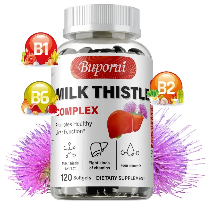 Milk Thistle 120pcs – Antioxidant, Kidney and Liver Health, Reduce Anxiety