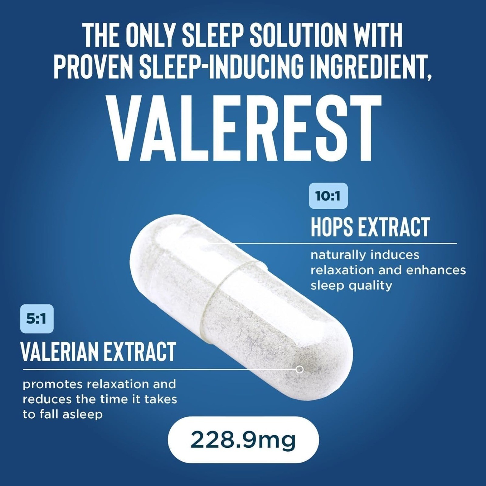 Valerest &Ashwagandha,Melatonin with Magnesium Glycinate,,60capsules EXP 05/2028