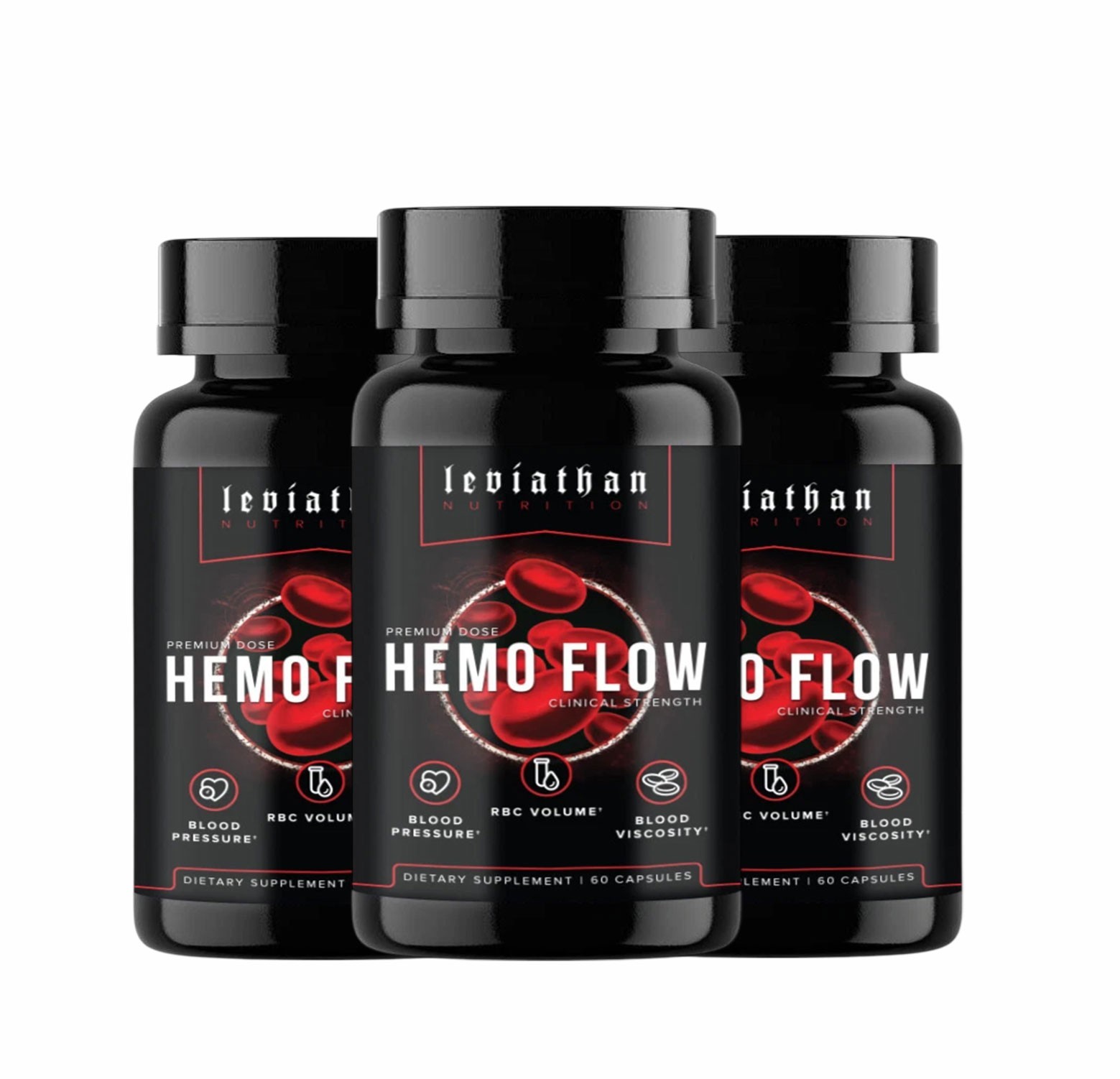 Nutrition Leviathan Hemo Flow Supplement with Nattokinase for Nitric Oxide 1 * 3