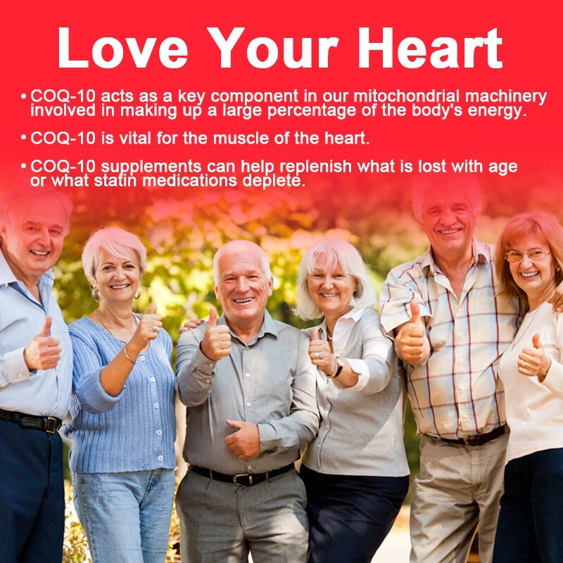 CoQ10 200mg 30/60/120 capsules Q10 C0q 10 Coenzyme Cardiovascular Heart Health