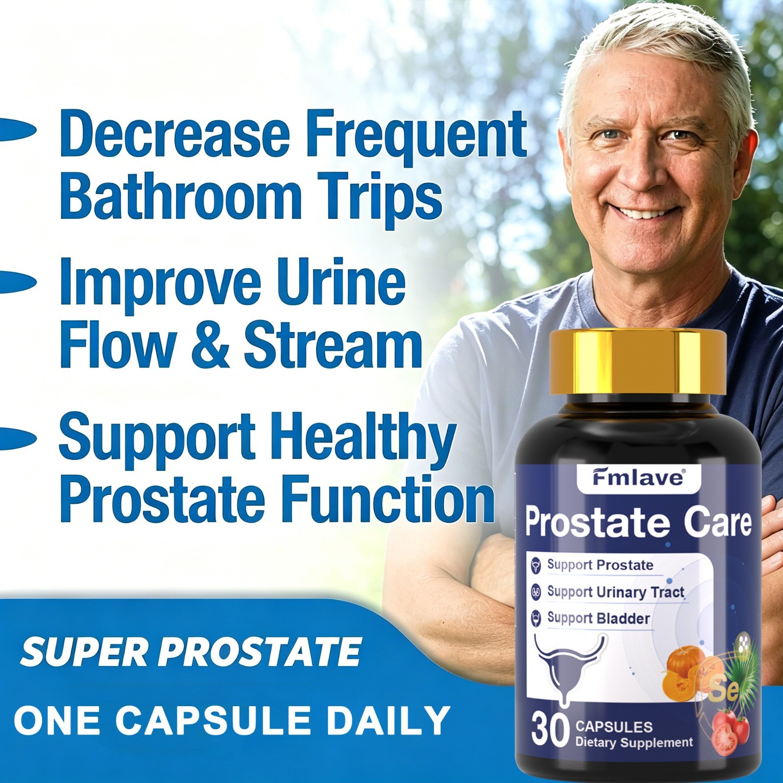 6 pack Fmlave Prostate Advanced Prostate Supplement, Saw Palmetto Lycopene 180ct