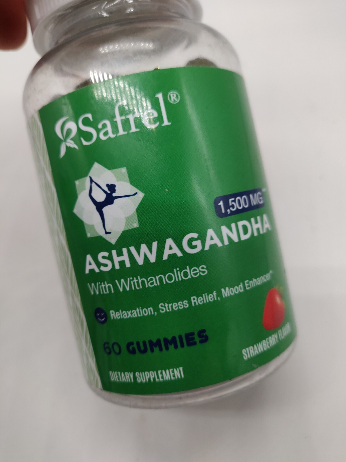 Safrel Ashwaganda Gummies, For Stress Relief And Relaxation Exp 06/2025