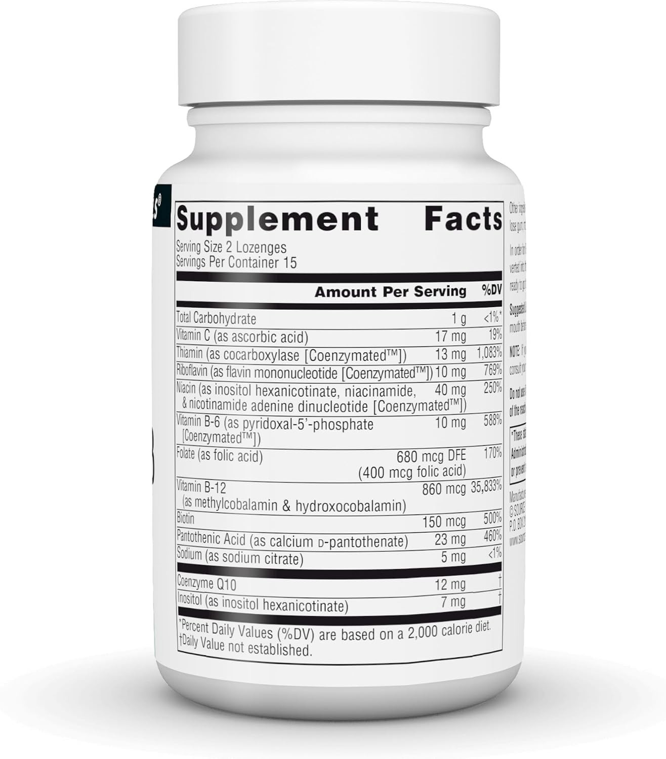Coenzymate B Complex Lozenges – Orange Flavored Energy Support