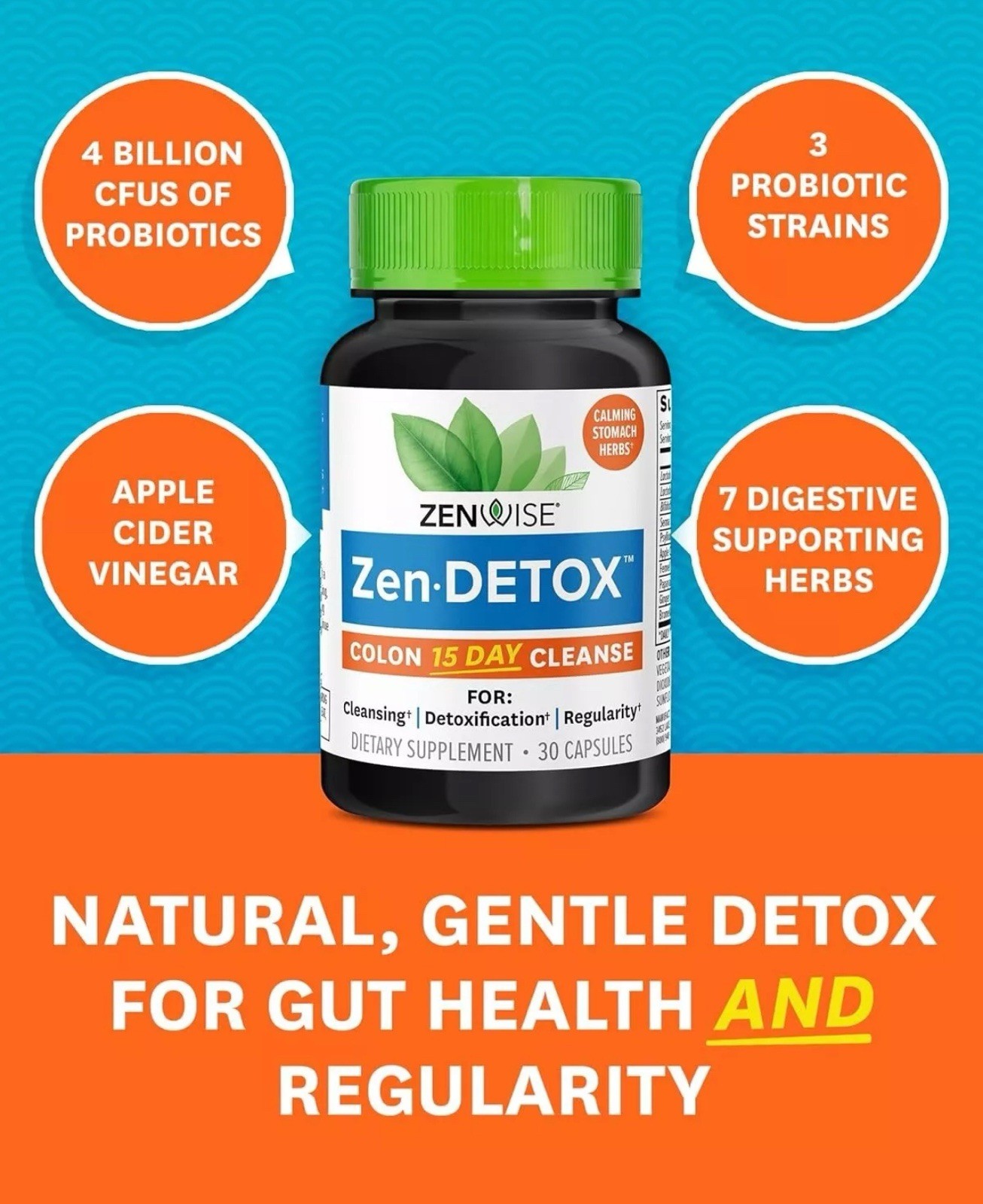 Zenwise Health 15 Day Colon Cleanse Detox Constipation Relief 15 Day Exp: 06/26