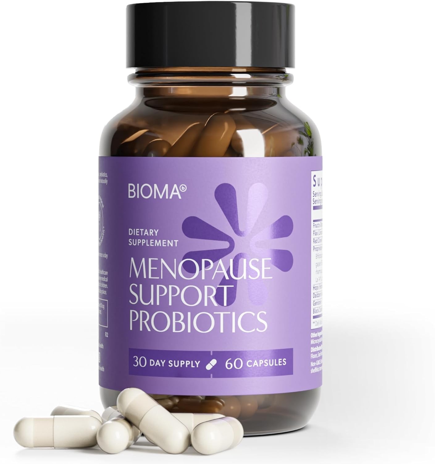 BIOMA Menopause Support Probiotics for Women (60 Capsules – 30 Day Supply)
