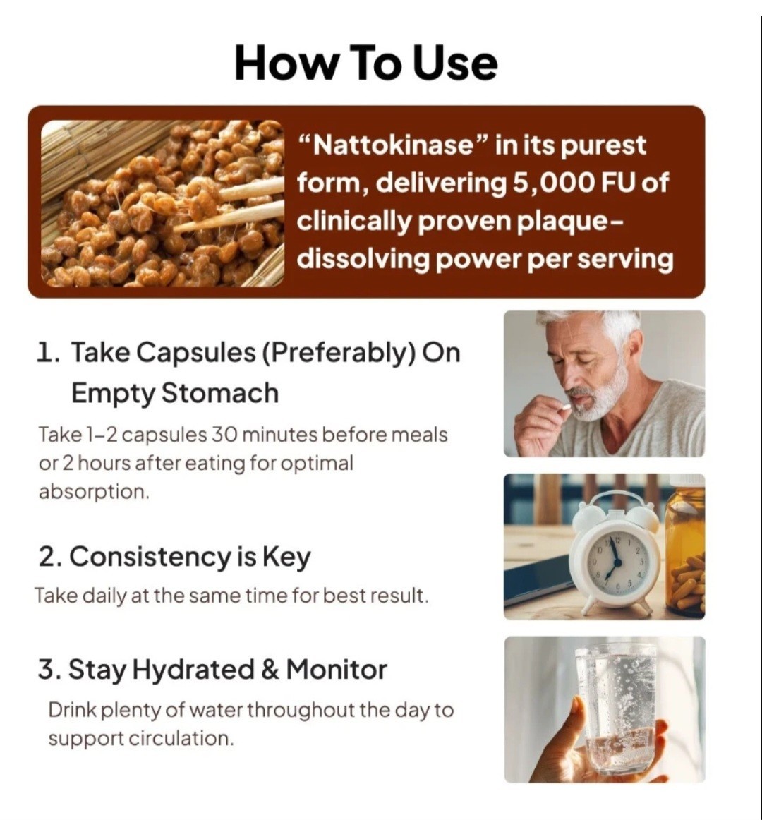 Maia Nattokinase 5000 FU 30 Capsules Supports Healthy Circulation High Potency
