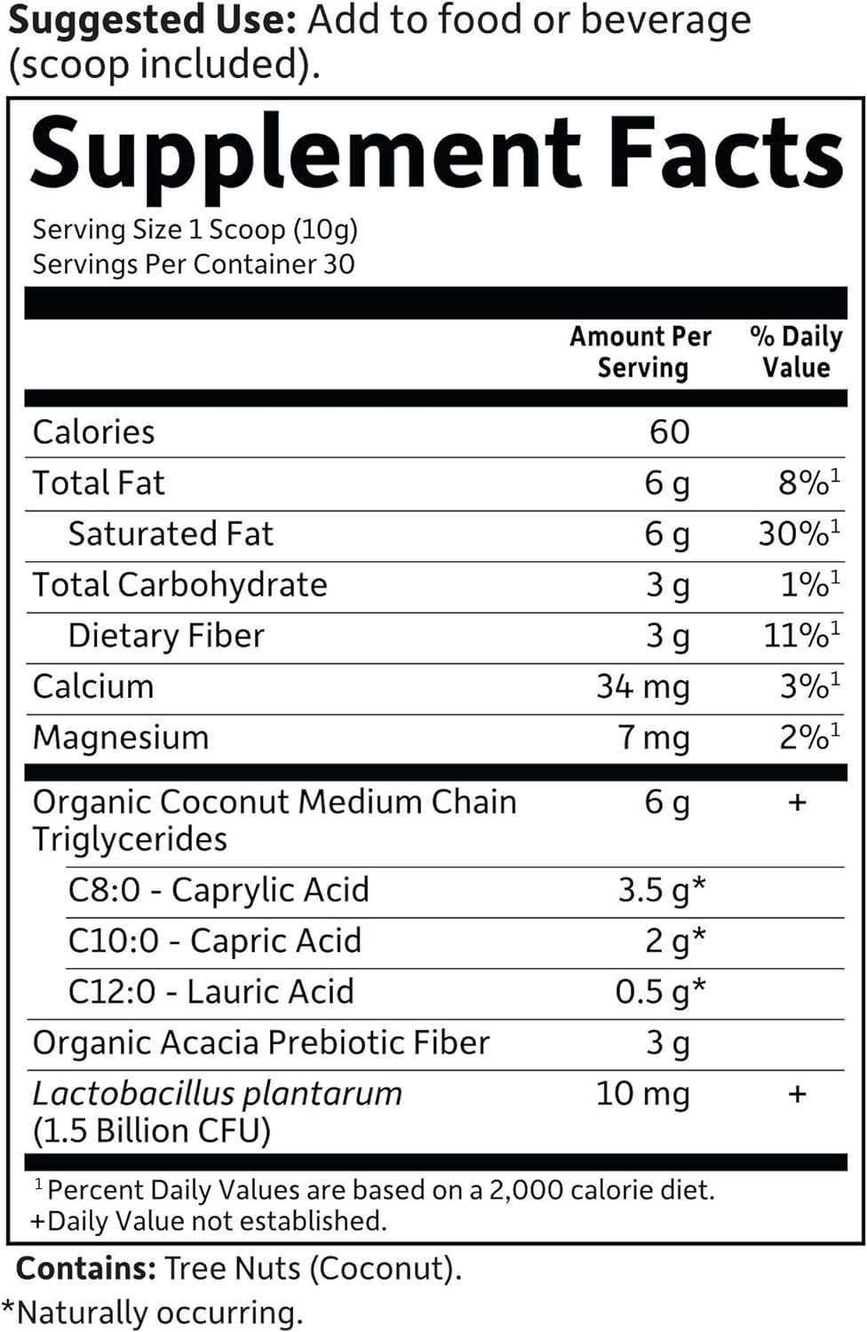 Dr. Formulated Keto Organic MCT Powder – 30 Servings, 6g MCTs from Coconuts p…
