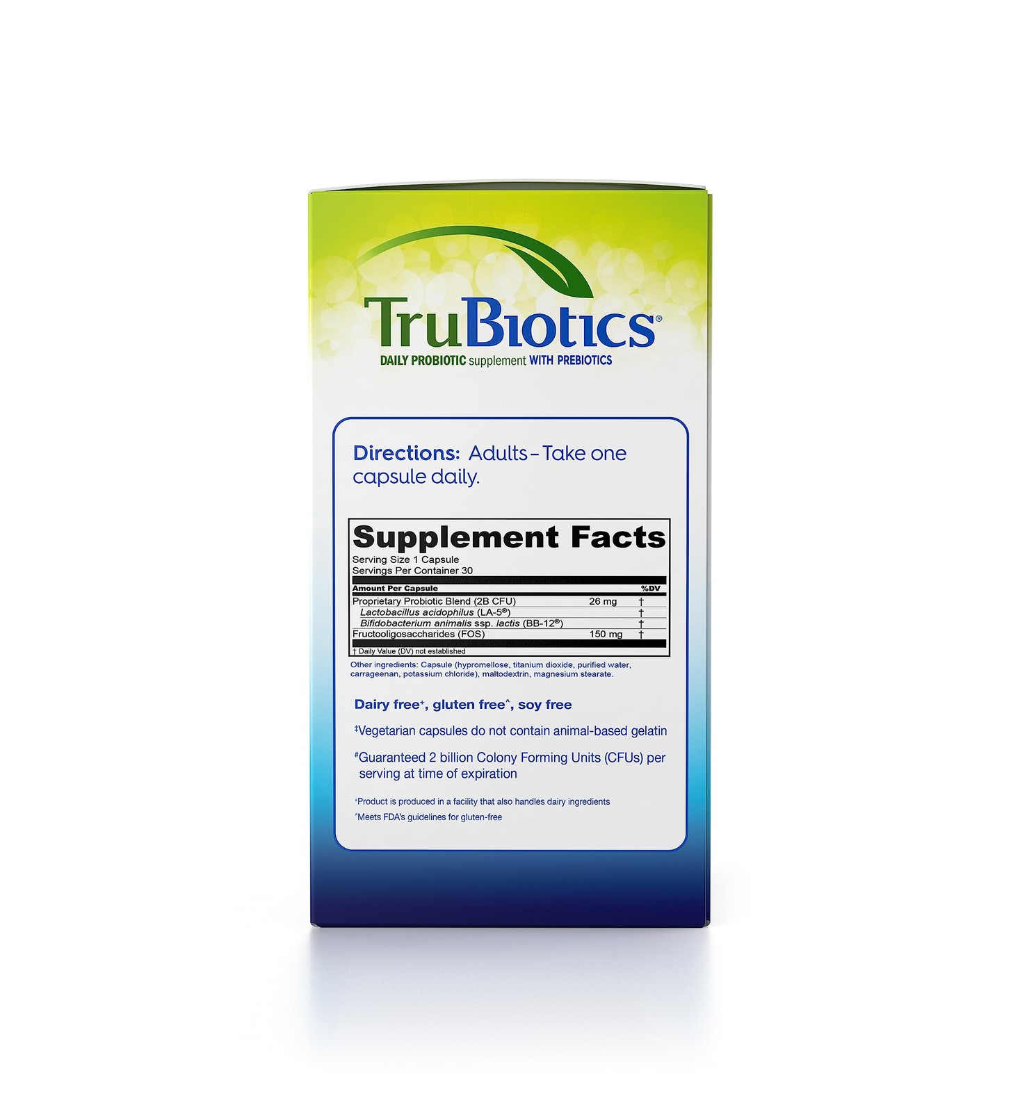 Probiotics for Digestive Health, Immune Support, Gas Relief, 30 Capsules