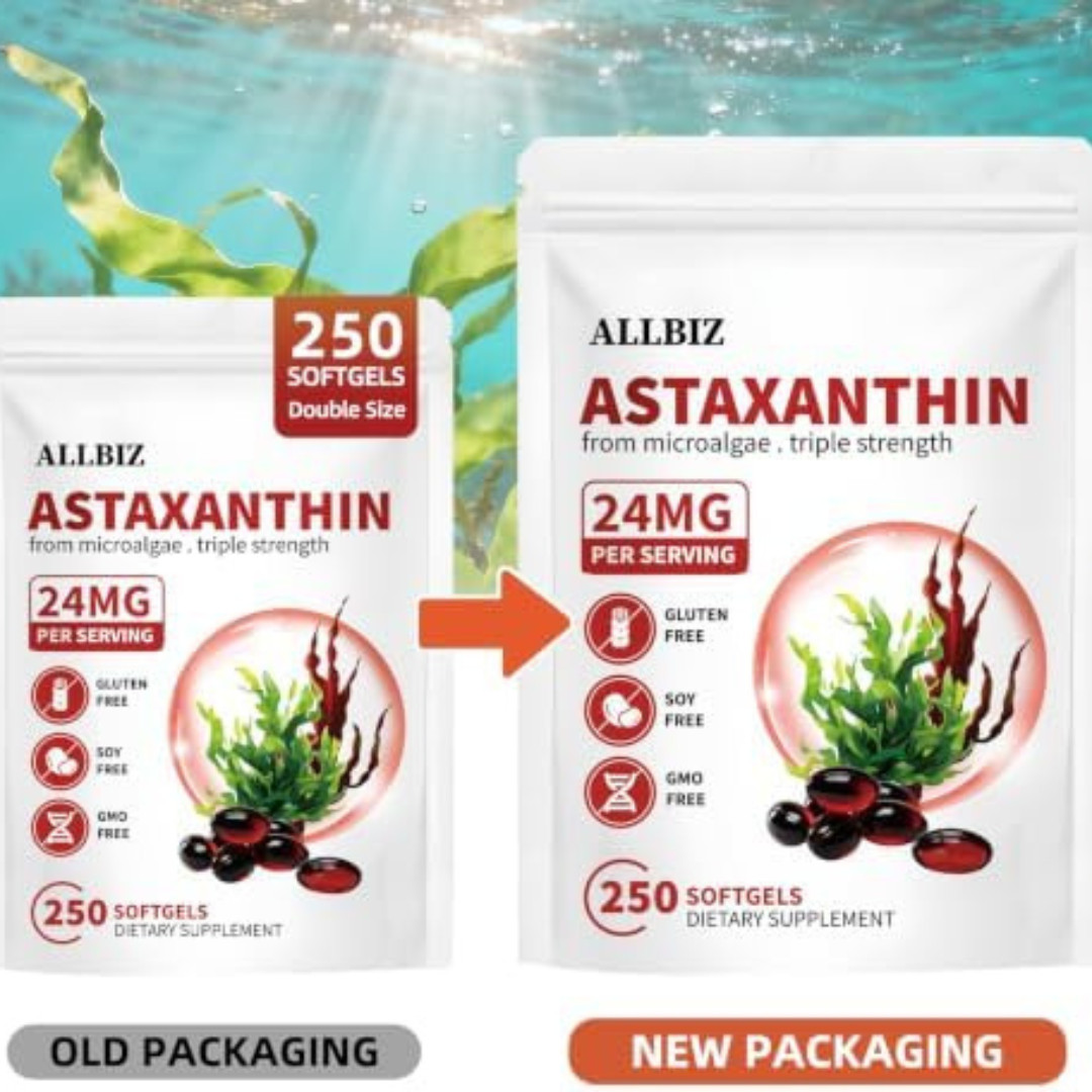 Astaxanthin 24mg | 250 Softgels | 250-Day Supply 250 Count (Pack of 1)