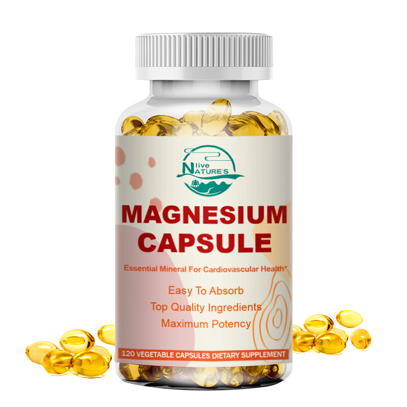 Magnesium Glycinate Capsules 500mg Per Serving-Highest Potency 120/240/480 Pills