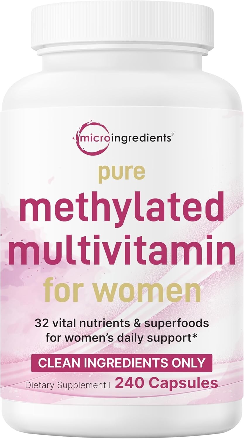 Micro Ingredients Pure Methylated Multivitamin for Women 32-in-1 – 240 Capsules