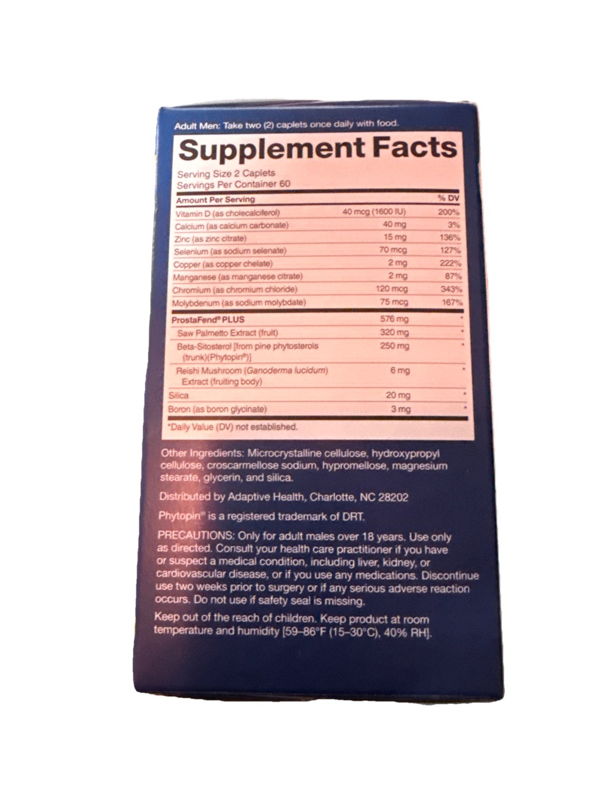 Super Beta Prostate Advanced 120 Caplets, 60 Day Supply, Exp: 12/2028