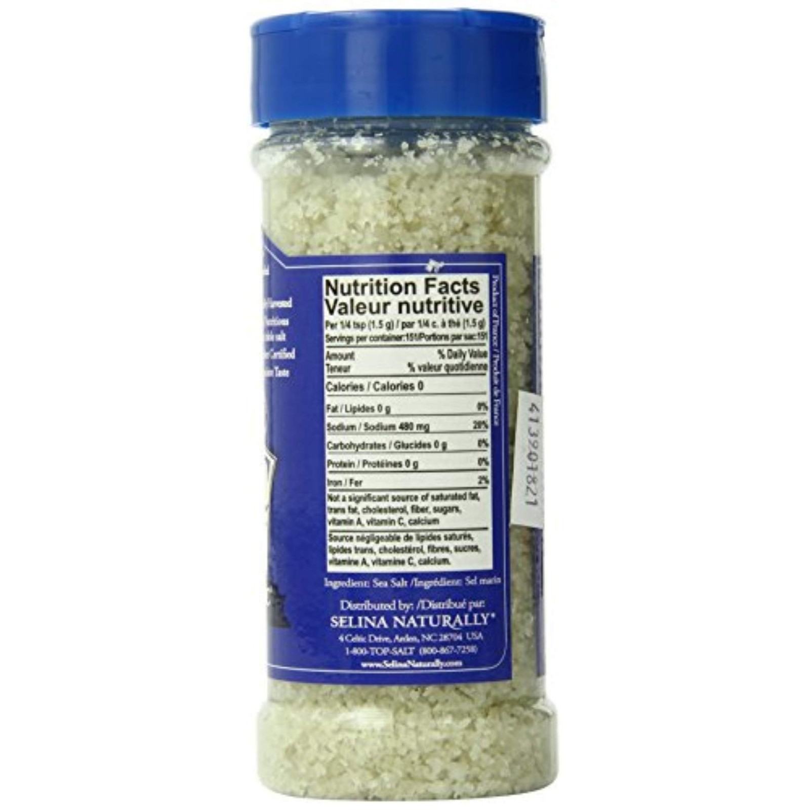 Light Grey Celtic Sea Salt Shaker – Easy to Use, Large 8 Ounce (Pack of 1)