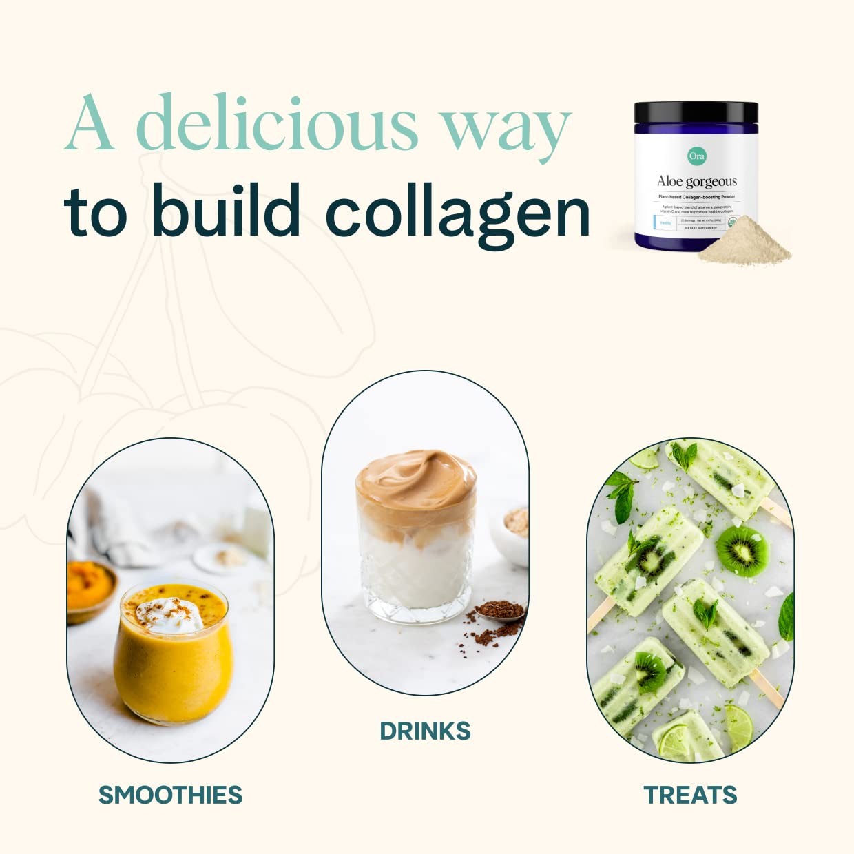 Vegan Collagen-Boosting Powder for Women and Men – Hair, Skin, & Nails Suppor…
