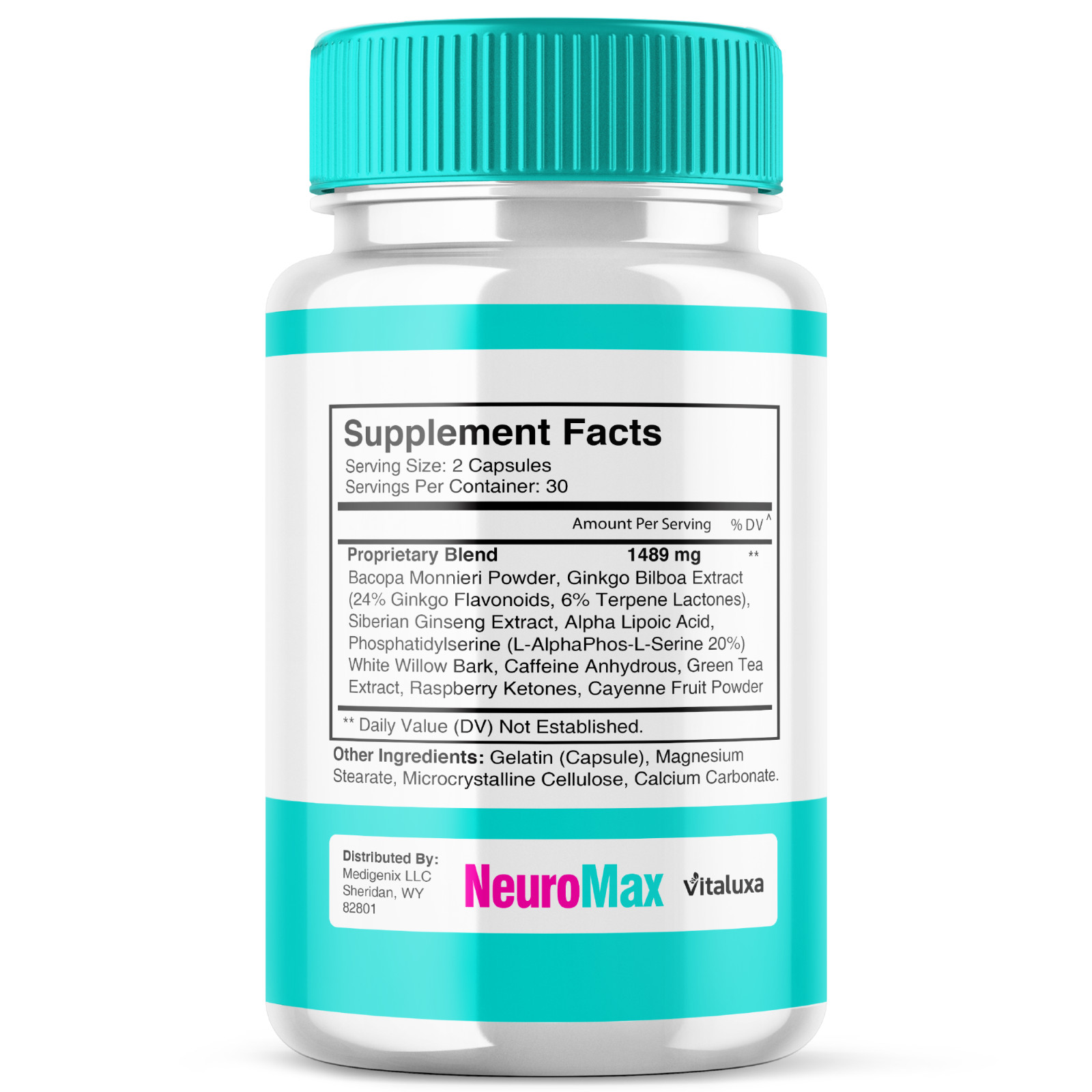 (5 Pack) NeuroMax Pills with Natural Formula for Brain Supplement (300 Capsules)