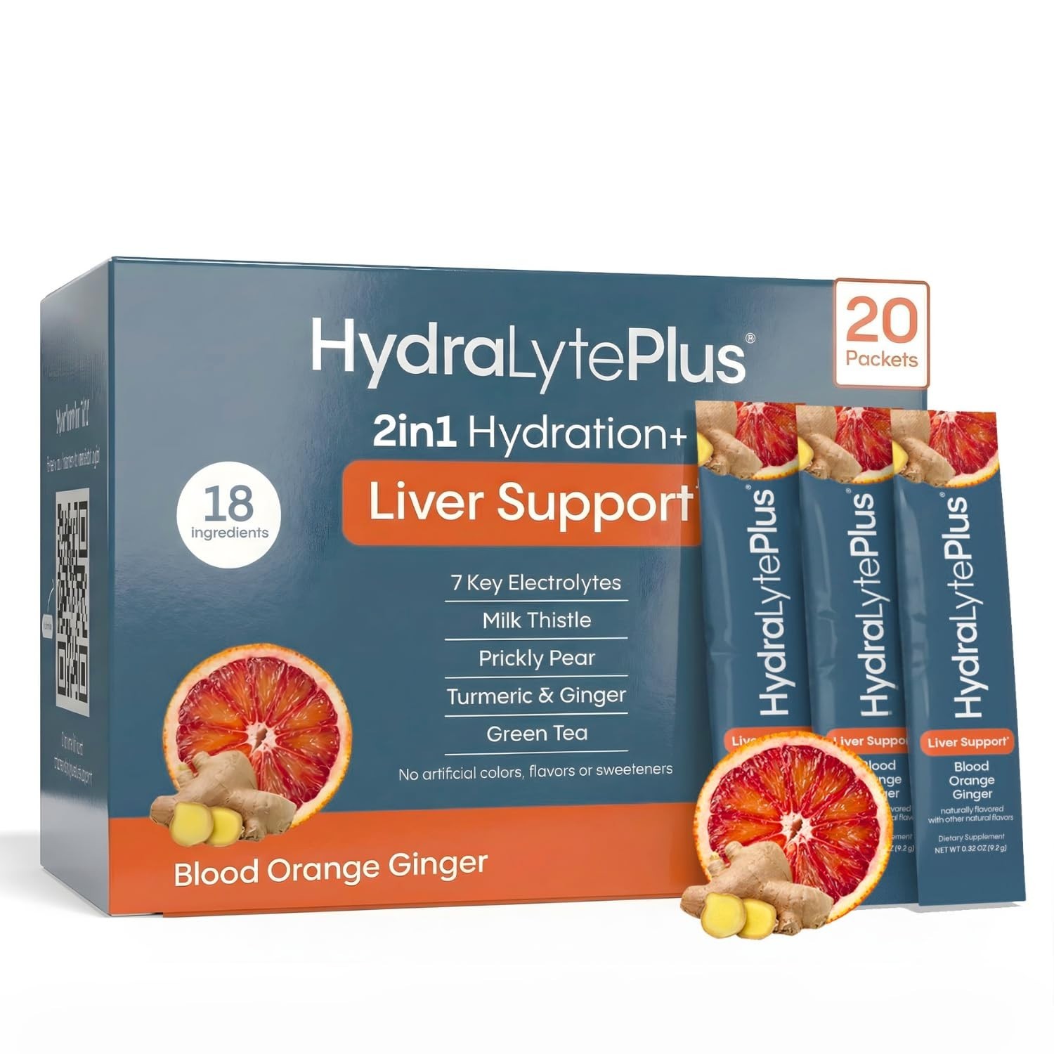 Liver Support Drink with Electrolytes, Milk Thistle & Blood Orange Flavor – Hydr