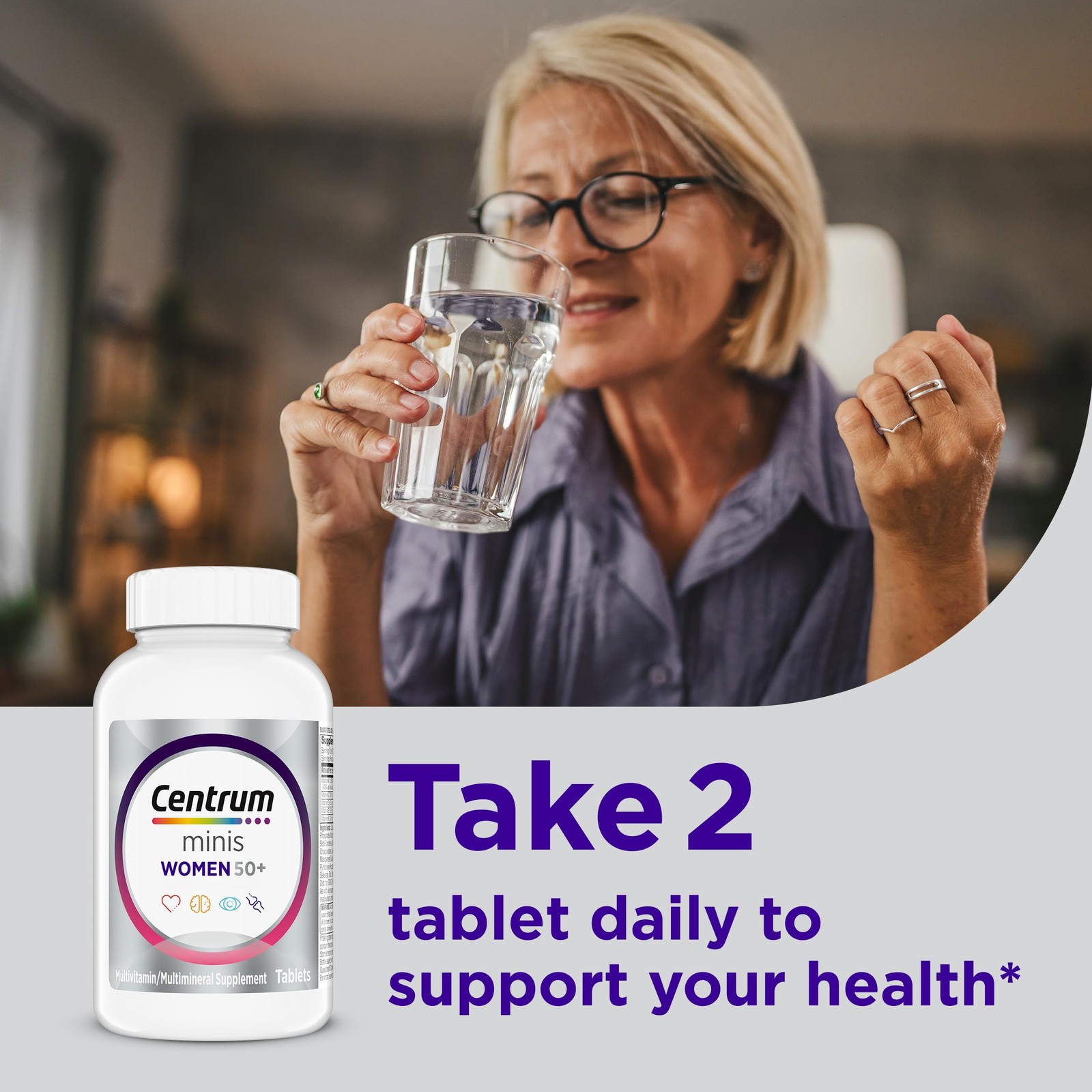 Centrum Minis Silver Women’s Multivitamin for Women 50 280 Count (Pack of 1)