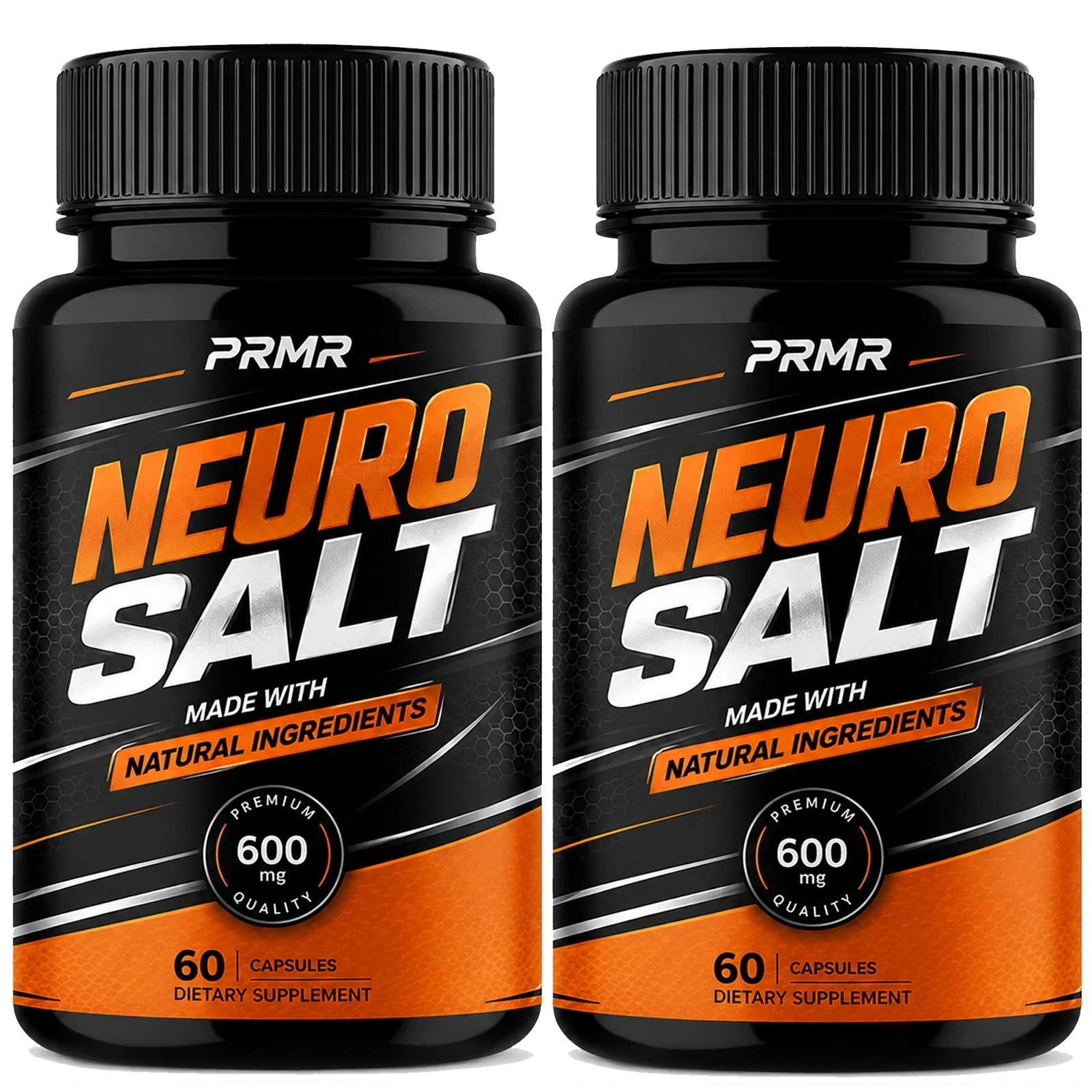 (2 Pack) Neuro Salt Nootropic All Natural Brain Supplement NeuroSalt 60 Capsules