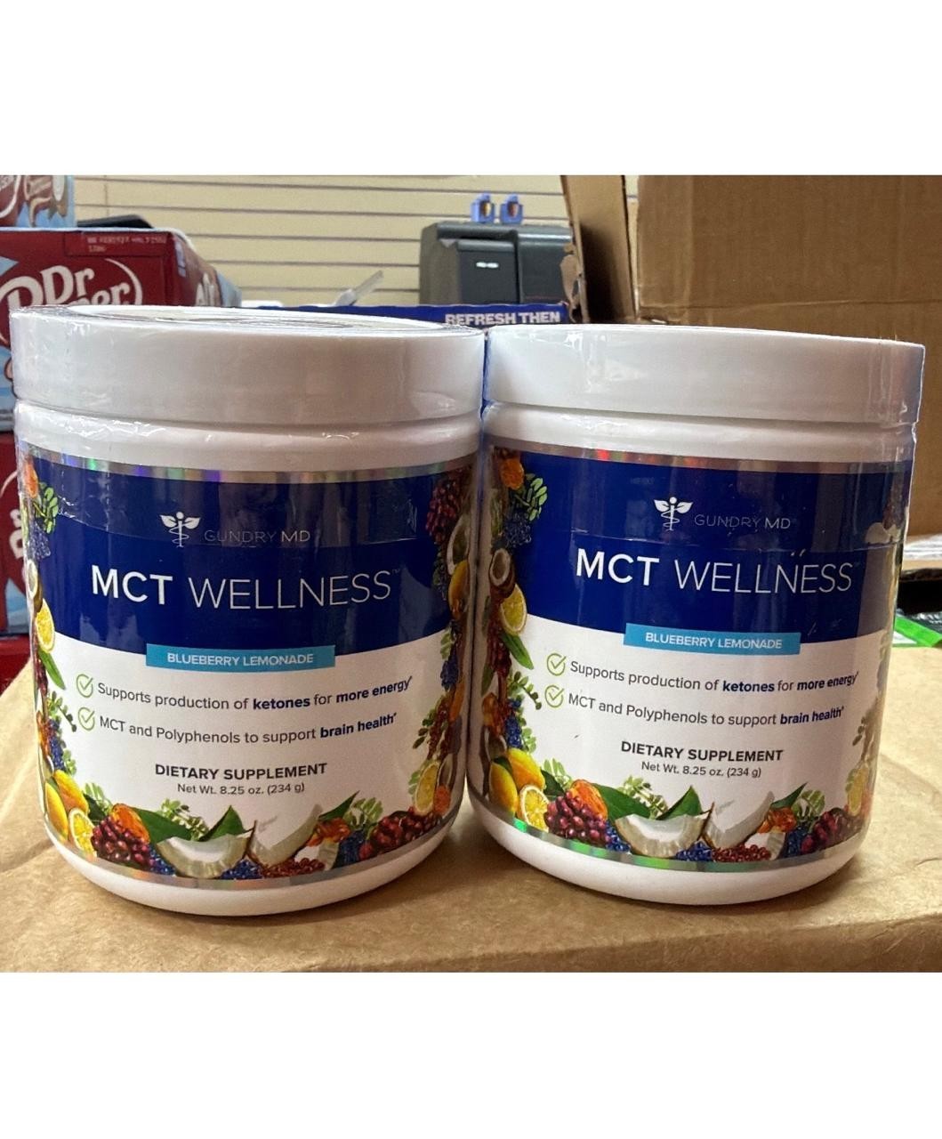 Gundry MD MCT Wellness Blueberry Lemonade Flavor Diet Supplement 8.25 oz