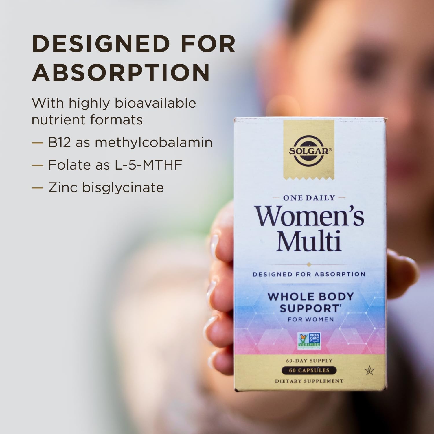 Solgar One Daily Women’s Multi Whole Body Support 60 Count (Pack of 1), N/a