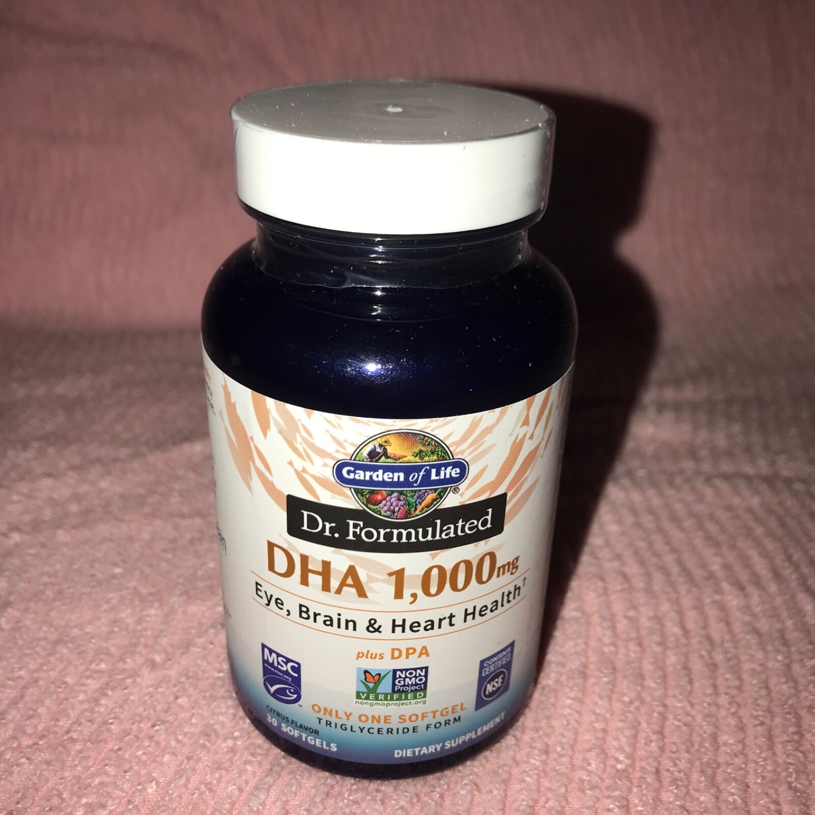 Garden of Life DHA 1,000 mg Eye Brain Heart Health 30 Soft Gels NEW Exp 12/2025