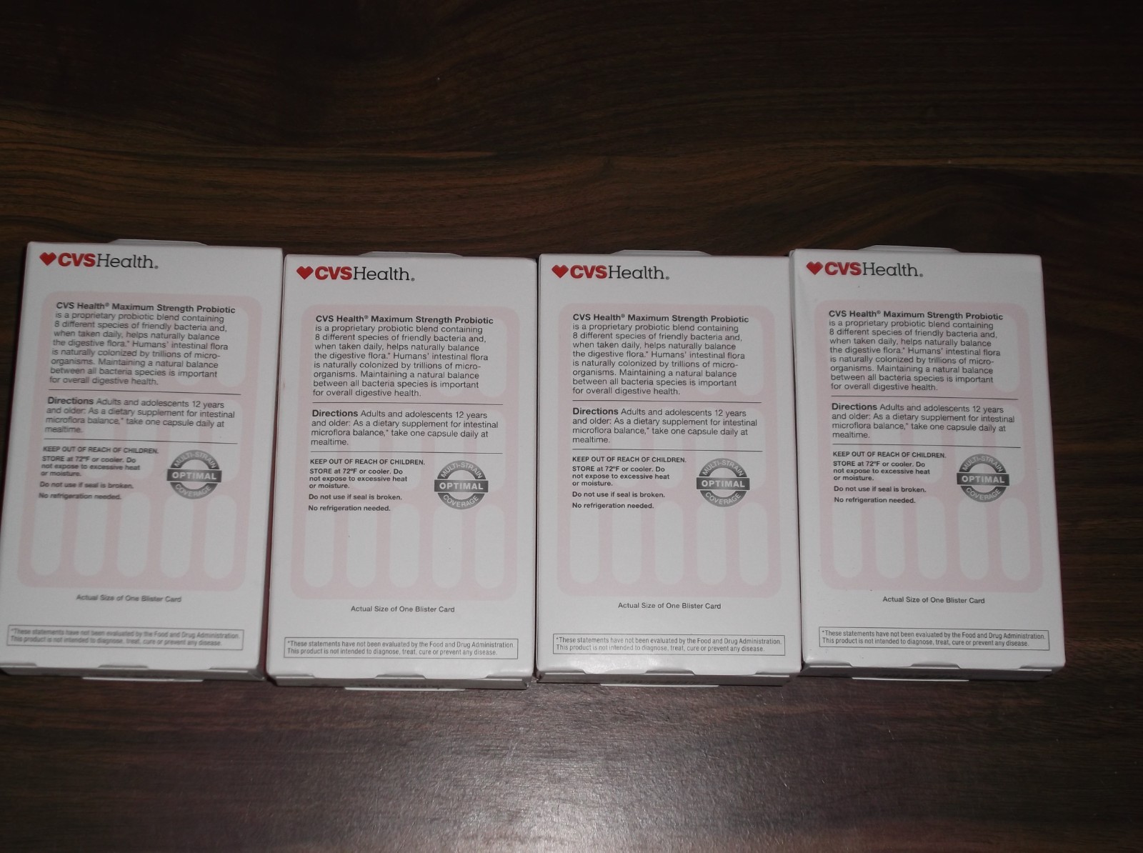 Probiotics Daily Probiotic 50 Billion CFU 8 Strains 30 Caps – Lot of 4 Exp 10/26