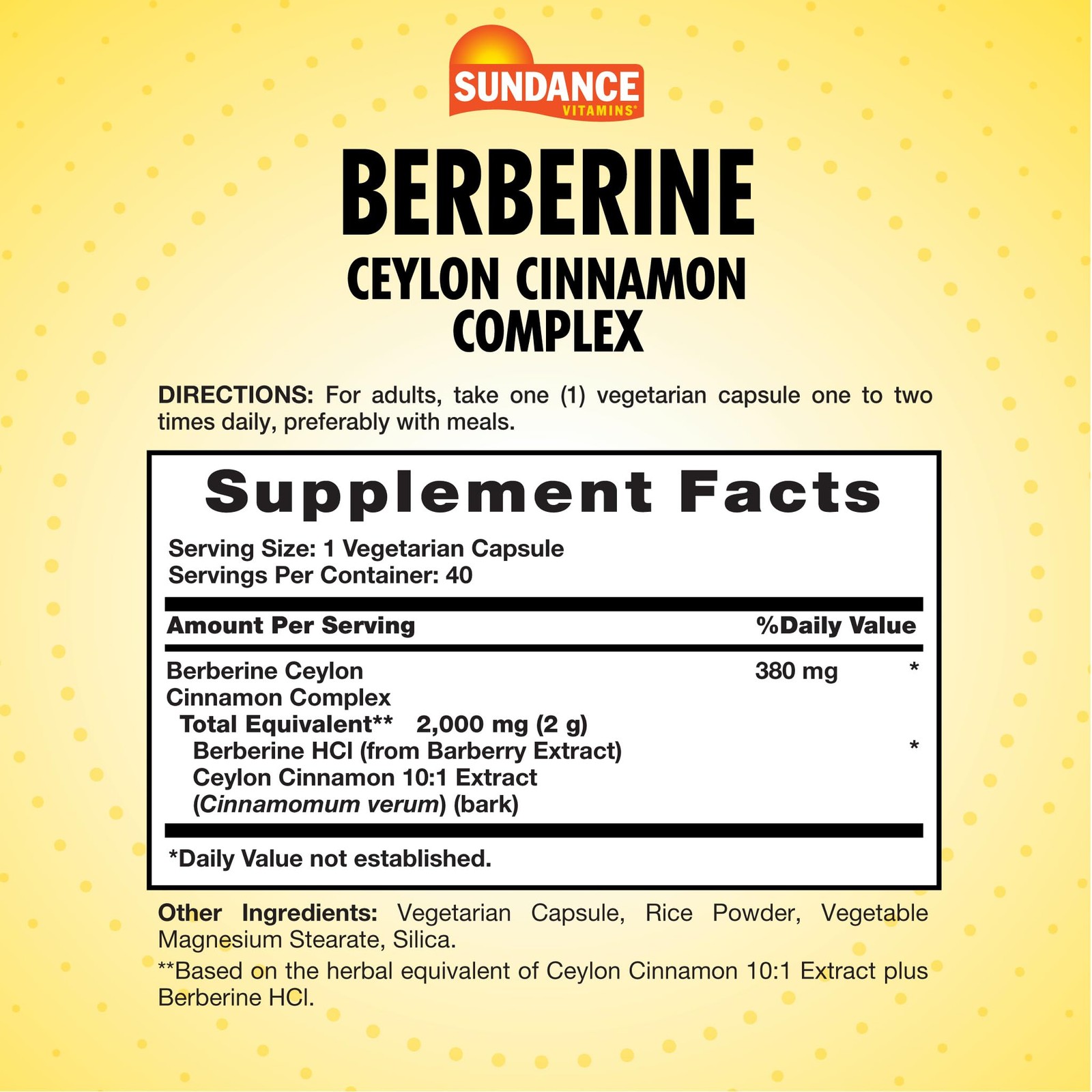 Berberine with Ceylon Cinnamon Capsules
