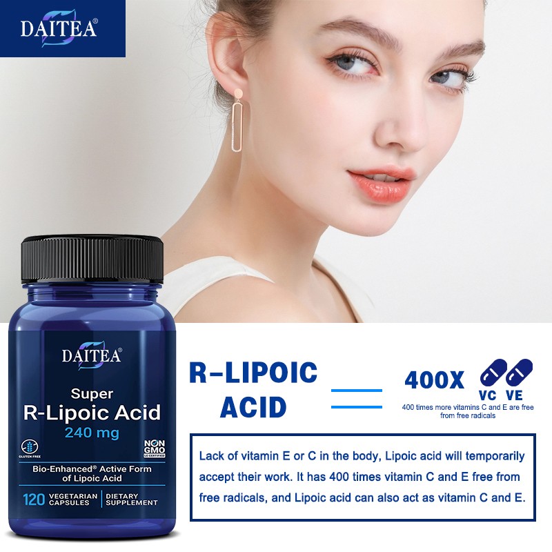R-Lipoic Acid-Maintain Cellular Energy,Non Gmo Gluten Free 30/60/120 Capsules