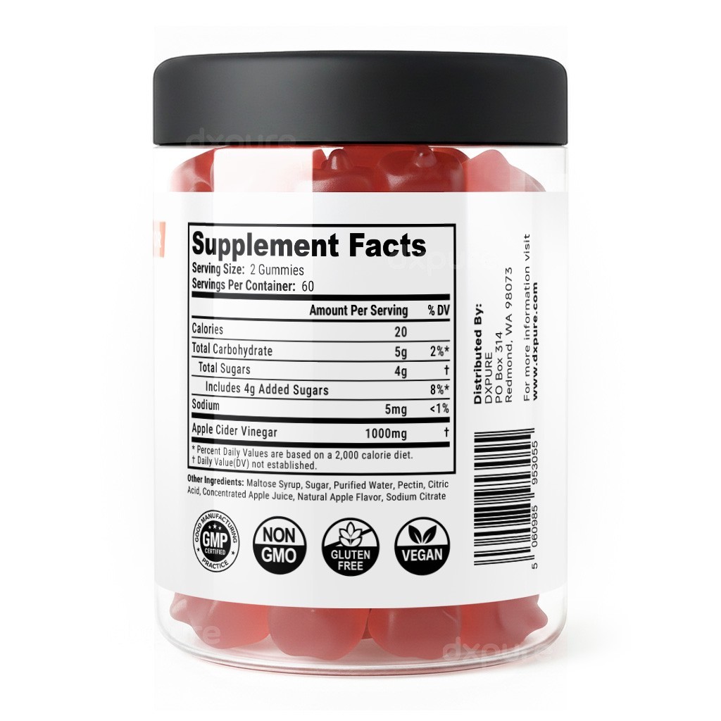 Keto ACV Gummies Apple Cider Vinegar 1000mg – 120 Gummies – Weight Loss Cleanse