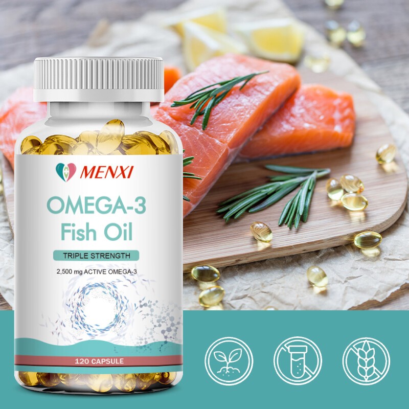 120Pc Omega 3 Fish Oil Capsules 3x Strength 3600mg EPA & DHA,Highest Potency