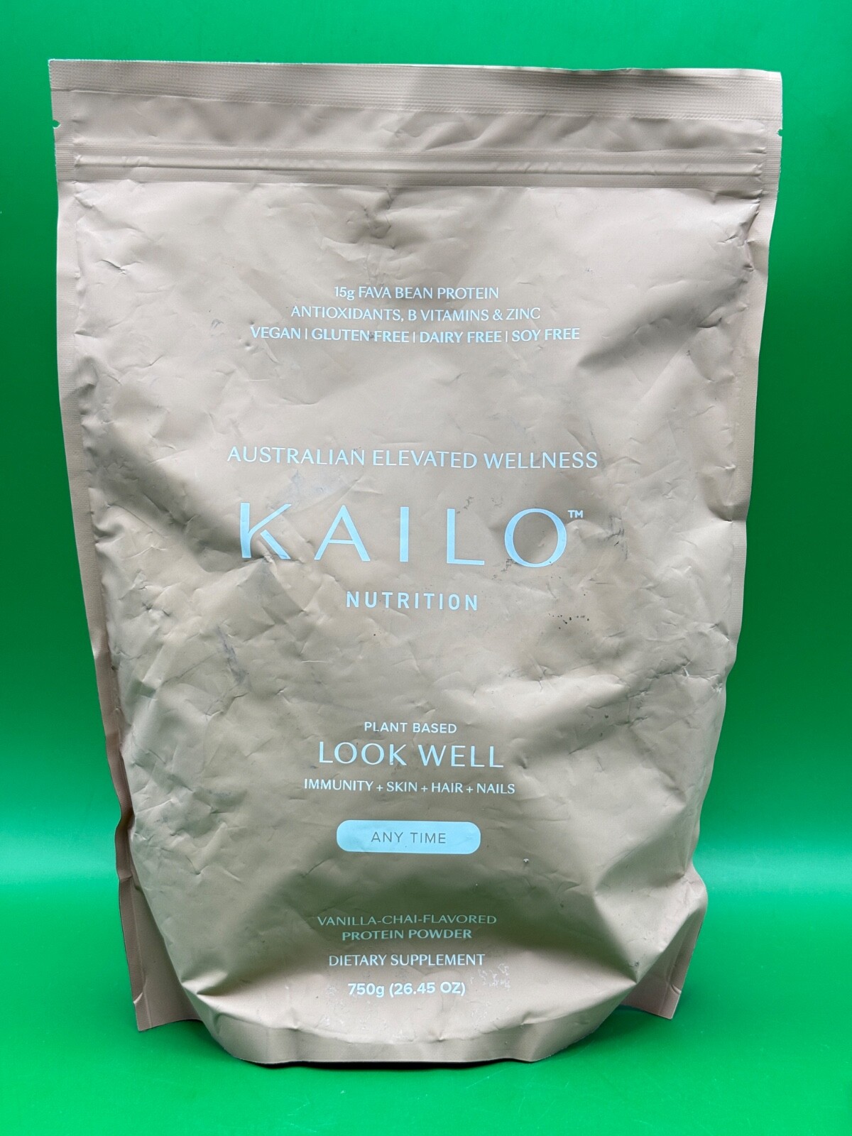 KAILO Nutrition Plant Based Look Well ANYTIME Vanilla 750g Exp 12/25