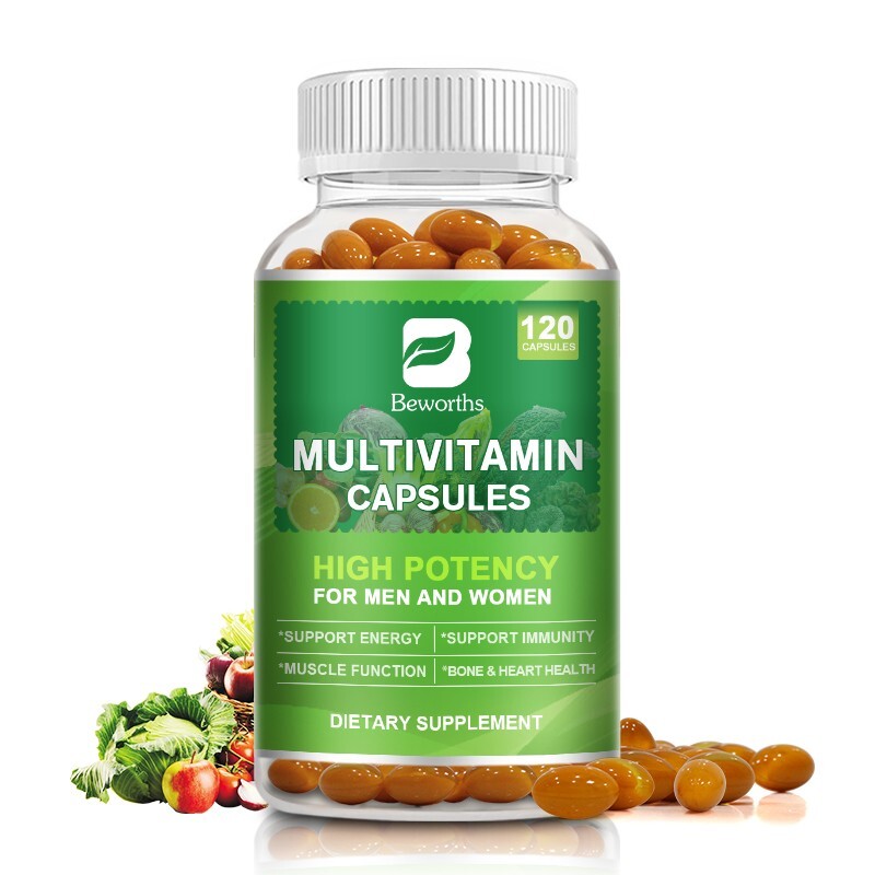 Multivitamin Capsules with Vitamins & Minerals for Immune Support Energy Boost