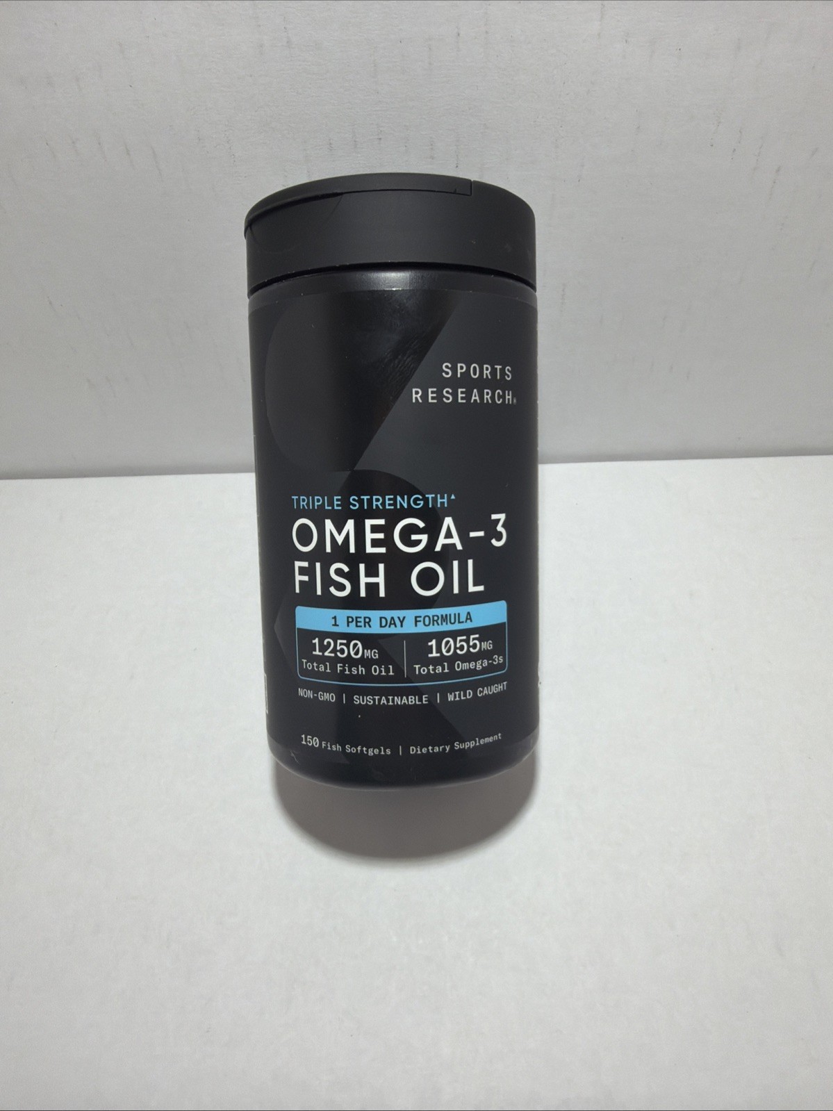 Sports Research Triple Strength Omega-3 Fish Oil, 150 Fish Softgels