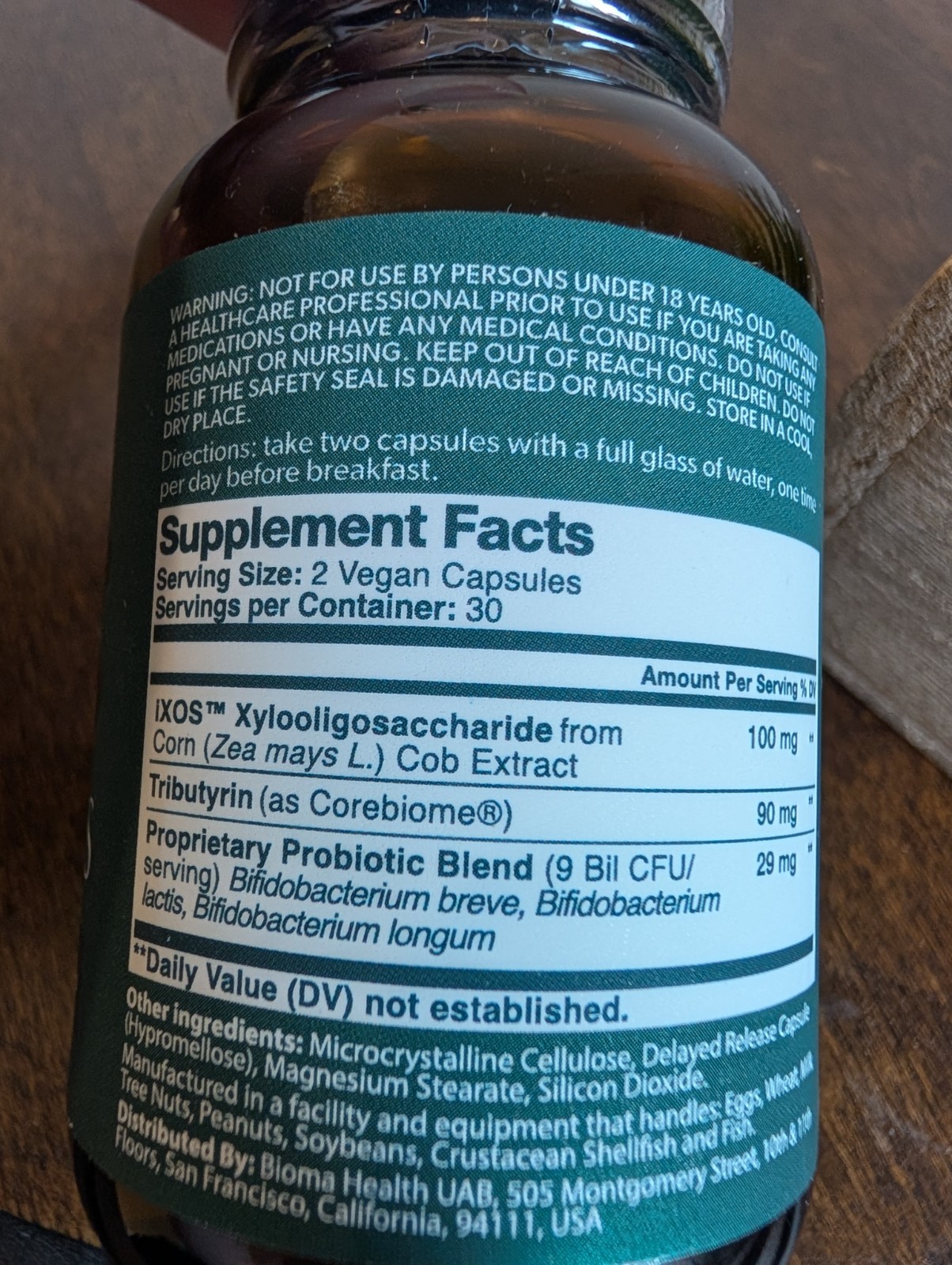 BIOMA Probiotics Weight Loss Support Gut Health 30 Day Supply Dietary Supplement