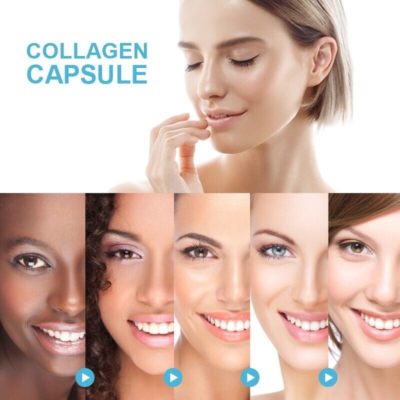 Collagen Peptides Types I, II, III, V, X 2000mg Pills Anti-Aging Skin 60-600ct
