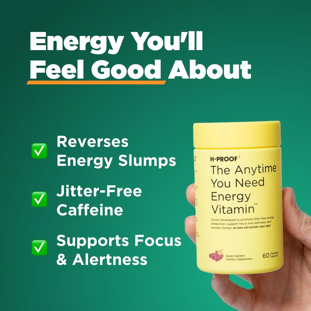 The Anytime You Need Energy Vitamin, 60 Chewable Tablets