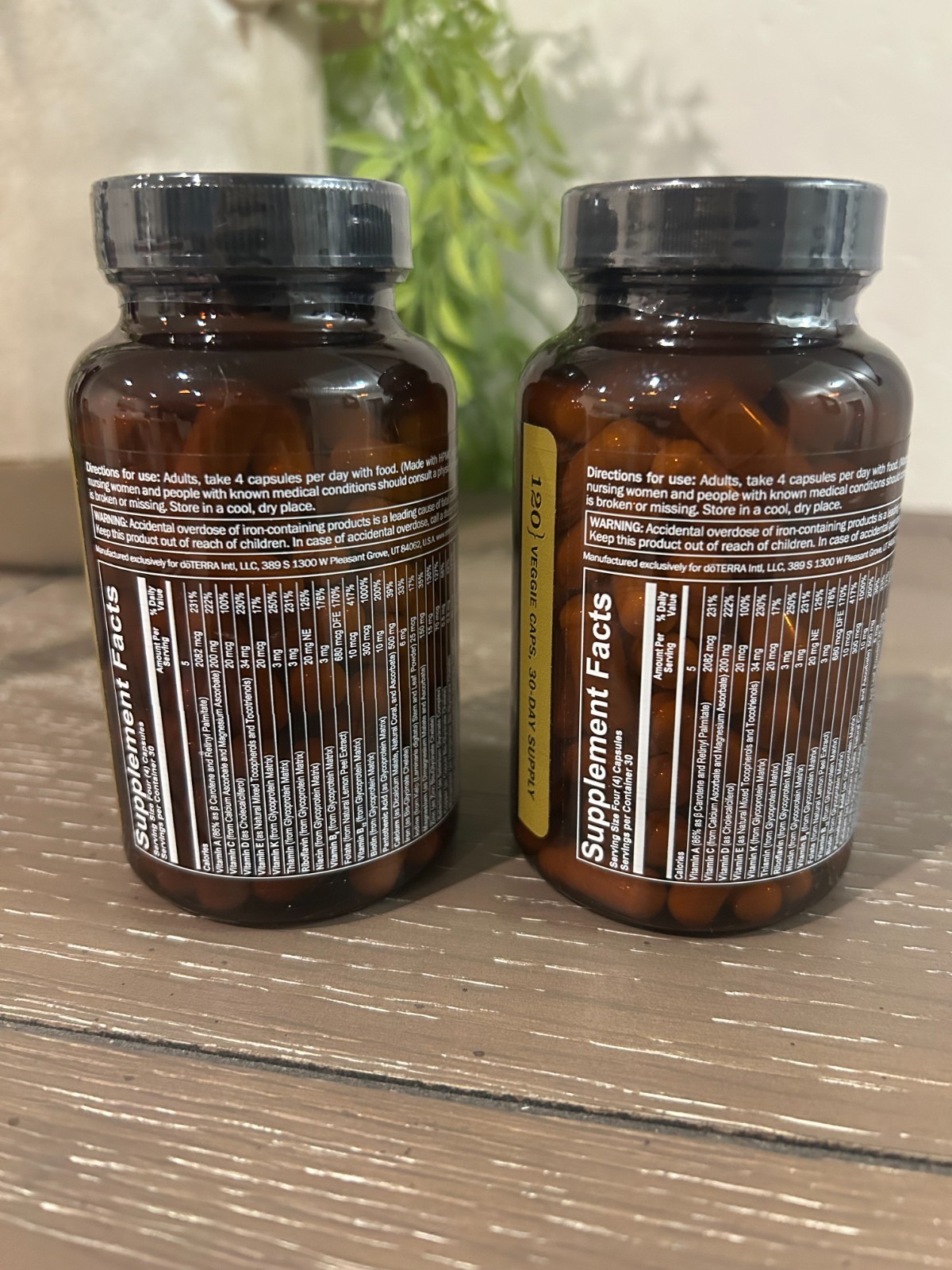 doTERRA Microplex VMz Food Nutrient Complex, SEALED 120 Caps (2)Unknown Exp Date
