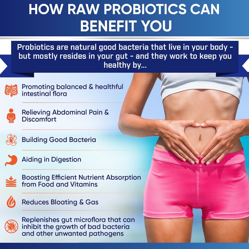 Wholesome Wellness Raw Probiotic Digestive Enzymes 100 Billion Cfu 30 Pills