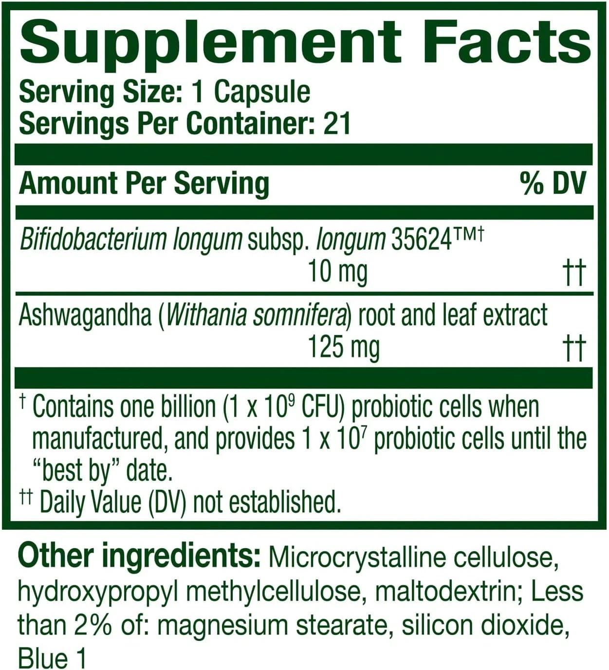 2 PACK Align Probiotic Gut Health + Stress Support 21 Capsules each Exp 04/2028