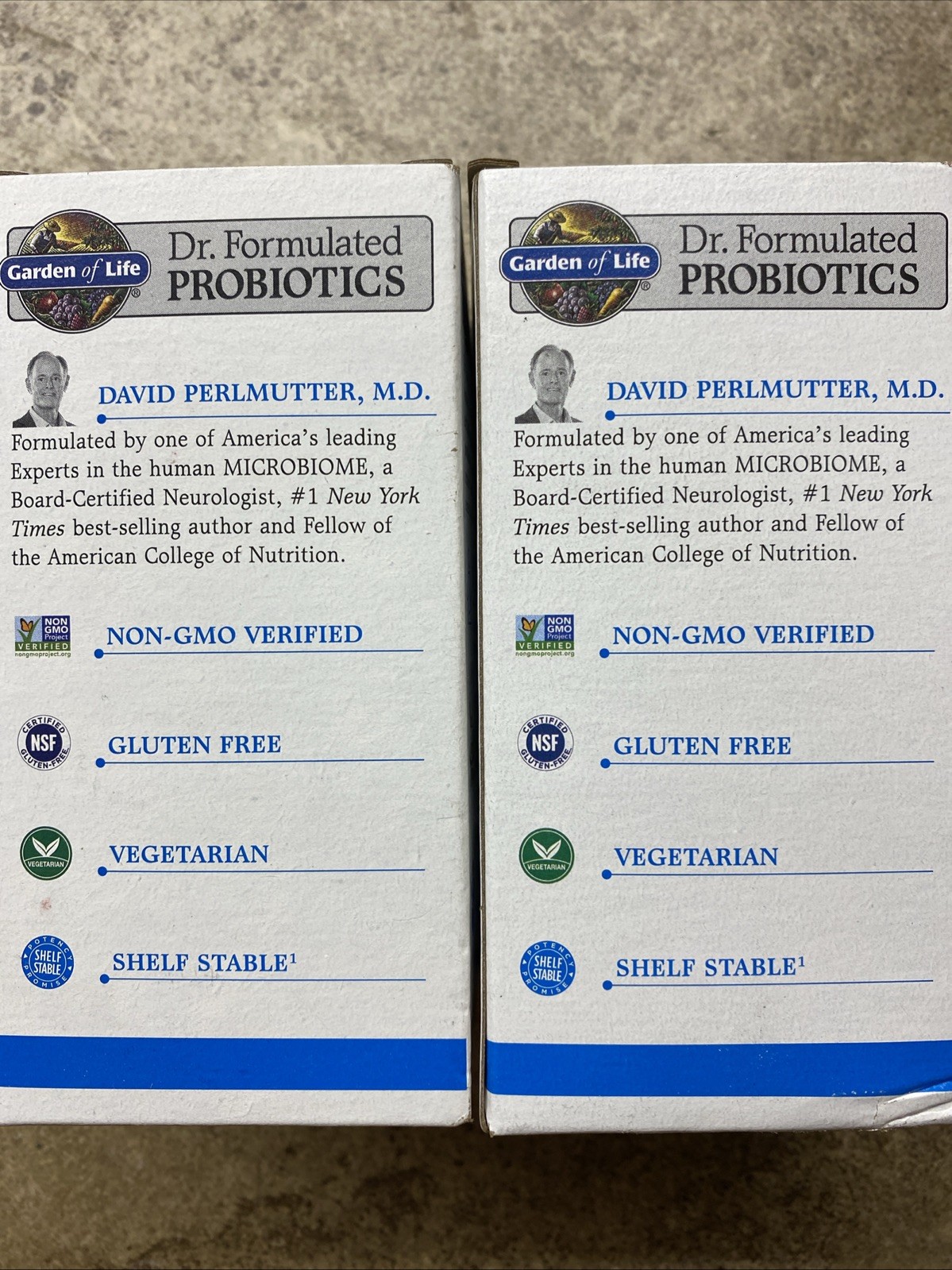 2 Garden of Life ~ 40 Billion CFU Digestive & Stress Daily Care 60 TOTAL!