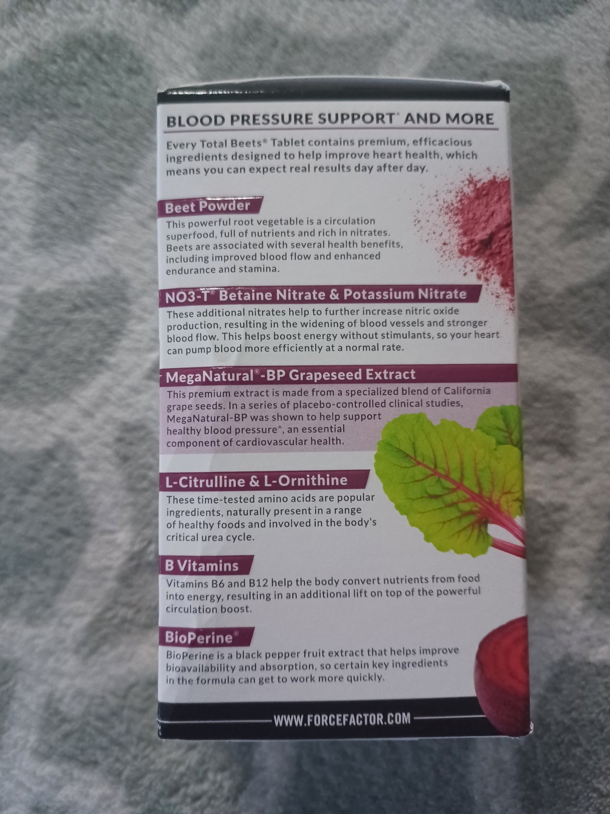 2x Total Beets Circulation Superfood Beet Root with Blood Pressure Support 240ct